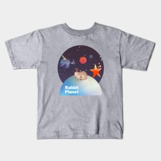 Rabbit planet Kids T-Shirt